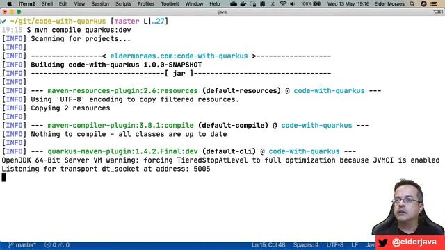 #boraescovarbit - Quarkus command mode | #quarkus #java смотреть онлайн