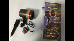 Лазерный проектор для улицы и дома новогодний laser light
