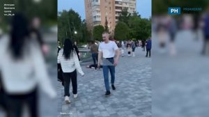 В Рязани около фонтана на Московском шоссе  произошла драка