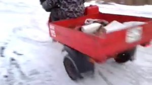 ...: Дрифт на Мотороллере (Муравей) зимой :...