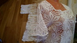 Пляжная туника крючком.Итог работы.Crochet beach tunic.Result of work