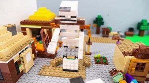 LEGO Minecraft Новая анимация: Атака босса скелета!!!