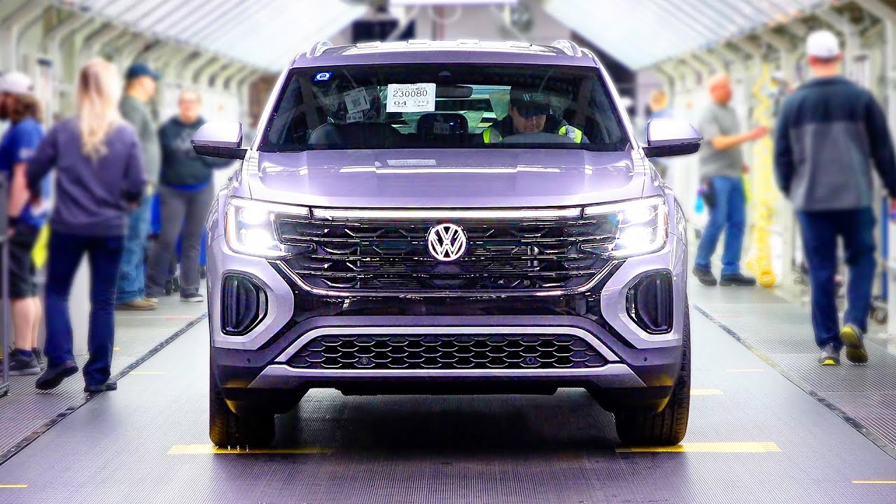 2024-2025 Производственная линия Volkswagen Atlas на заводе VW в Чаттануге