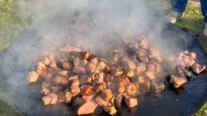 Джиз быз на садже /готовим на костре/готовим на природе /вкусное азербайджанское блюдо