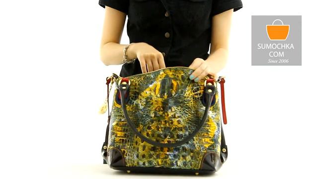 Сумка Marino Orlandi 4283 croc blue yellow смотреть онлайн