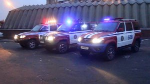 UAZ Patriot / УАЗ Патриот - МЧС Беларусь - СГУ Элина - стробо-режим