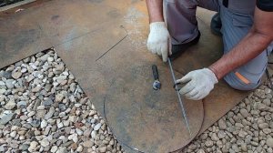 как сделать простейший циркуль для болгарки.