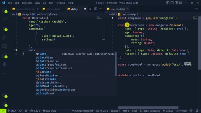 #6 create() method in Mongoose | How to save document in collection using create() method ✔