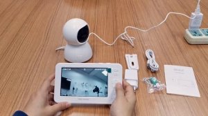 INQMEGA 1080P HD Video Baby Monitor with 5 Inch LCD Screen Unboxing, connecting demo -288