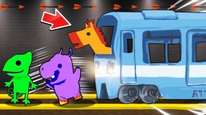 ПОЕЗД ЗАДАВИТ ТЕБЯ ЧЕРЕЗ 3..2..1..! ПОЛНЫЙ УГАР НА НОВОЙ КАРТЕ В ULTIMATE CHICKEN HORSE