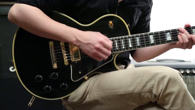 【Qsic】Gibson Custom Shop 1957 Les Paul Custom EB (LPB-7) '01【売約済】 смотреть онлайн