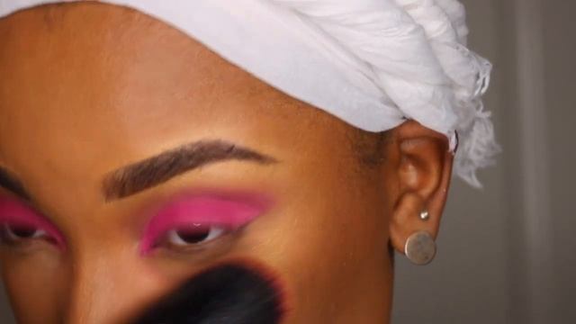 Black Barbie Pink Makeup Look | James Charles Pink Eyeshadow смотреть онлайн