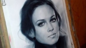 Как нарисовать портрета в технике сухая кисть