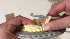 Корзина из трикотажной пряжи | Корзина из шнура крючком | Soft Decor - Татьяна Чакур