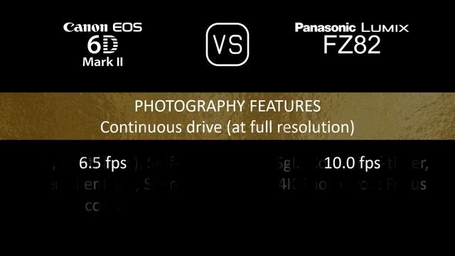 Canon EOS 6D Mark II vs. Panasonic Lumix FZ82: A Comparison of Specifications смотреть онлайн