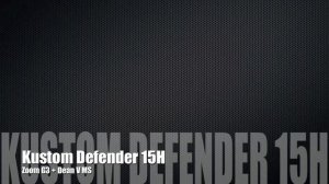 Kustom Defender 15H direct recording demo