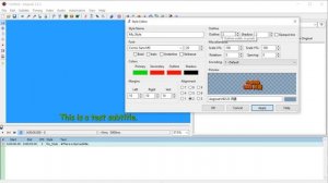 Aegisub Lesson 3 - Edit Font, Color, Size and Create Custom Styles