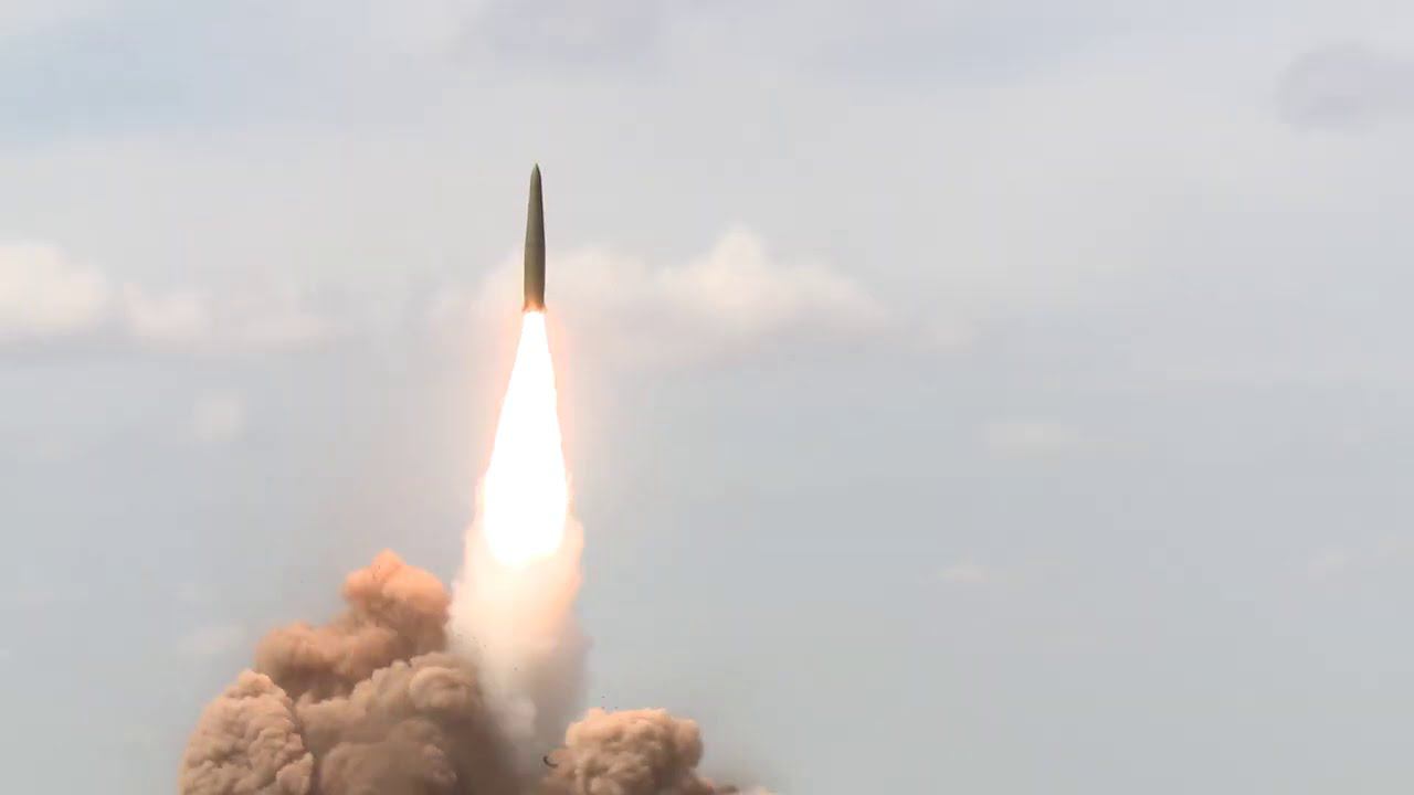 Кадры массированного ракетного удара в ходе учений на полигоне Капустин Яр