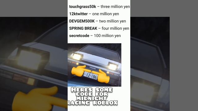 Codes for Midnight racing roblox! September 2022 смотреть онлайн
