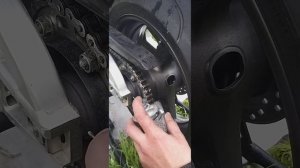 Как экономично и просто смазать цепь на мотоцикле.#мото#смазка цепи