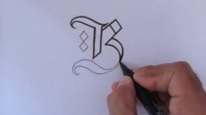 How to draw B letter Stylish tattoo designs Fonts Fancy letters Tattoo lettering alphabet designs