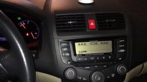 Прогрев двигателя K24A3 на машине Honda Accord седьмого поколения.