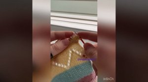 Воротник-поло спицами