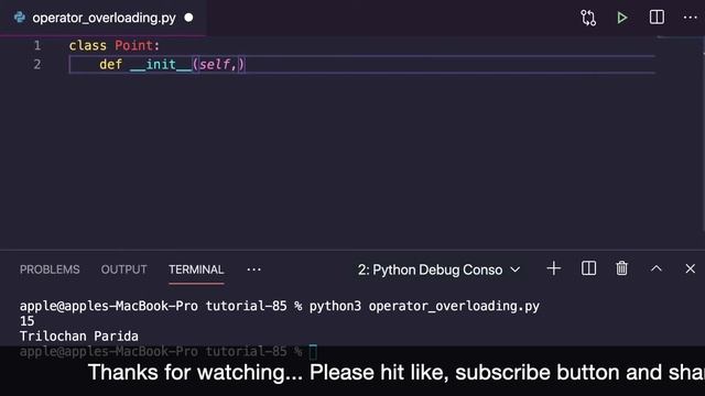 [32] Polymorphism and Operator Overloading in Python | Python for Beginners