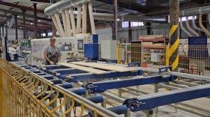 Линия  подачи в четырехсторонний станок