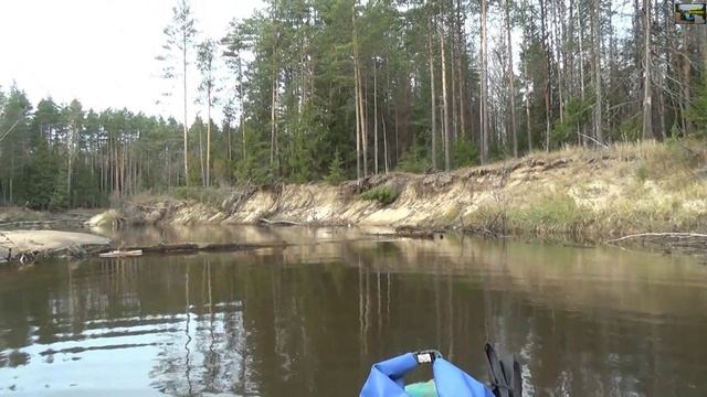 Одиночный сплав по реке Люнда - 5 день (Пасмурный день. В предверии снегопада) смотреть онлайн