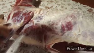 Забой козла. С ним приключилась беда.