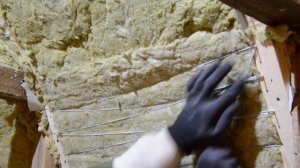 Крепление минваты шнуркой