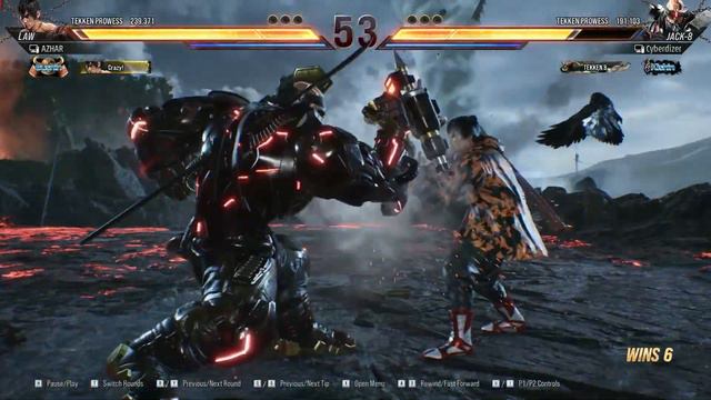 Tekken 8-Azhar Law VS RJ Aggressive Kazuya /Cyberized Jack 8 Rank Matches смотреть онлайн