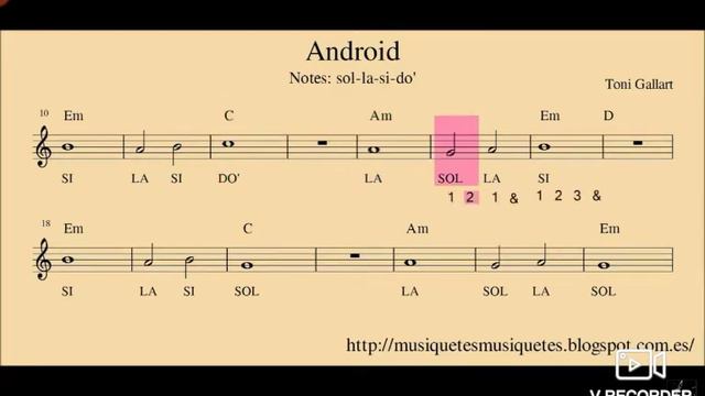 California y Android para Flauta Dulce смотреть онлайн