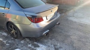 Bmw e60 двойной выхлоп