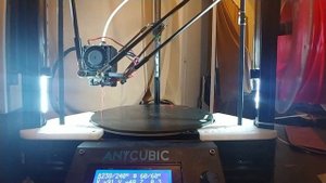 Проблема с печатью Anycubic kossel linear plus больших д