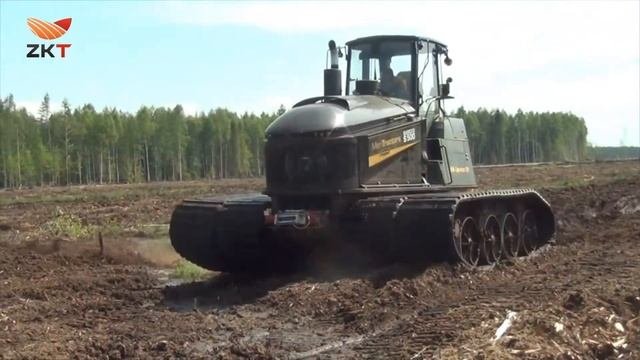 Шнековый канавокопатель MERIPEAT OJK-1.3 работает летом