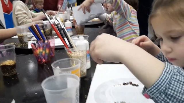 Создаем шедевр из круп и семян. Мастер класс смотреть онлайн