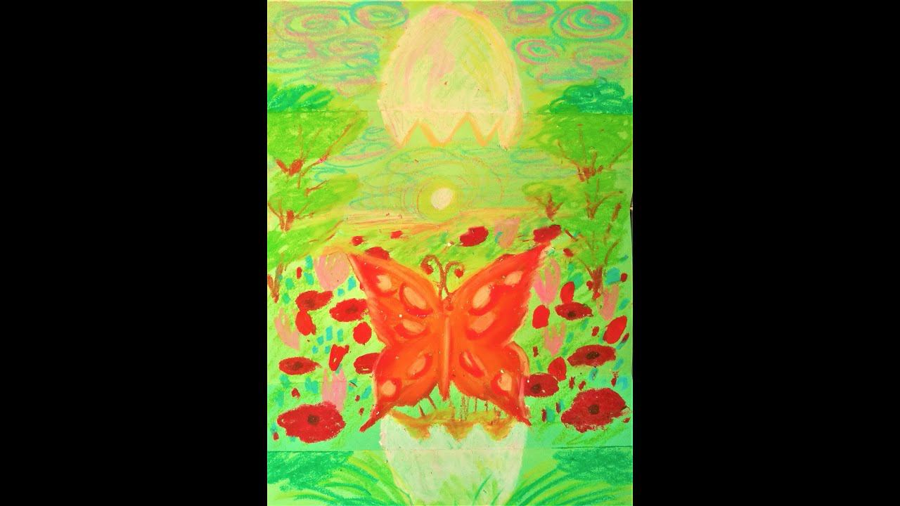 Who is born from an egg? lesson-game oil pastel to music урокигра кто Родиться из яйца? пастель