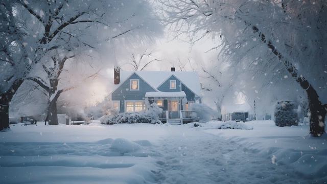 아름다운 화이트 크리스마스 📂01🎅크리스마스 캐롤🎄눈보라 소리☃️ смотреть онлайн