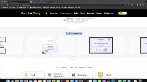 Вёрстка сайта визитки для начинающих | HTML, CSS, JS - Быстрый HTML