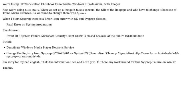 Sysprep Fatal Error Windows 7 смотреть онлайн