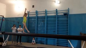 1 юношеский. Спортивная гимнастика. Бревно.