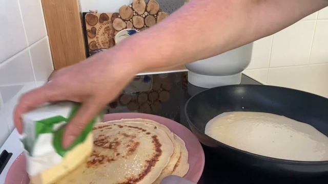 ПРОСТО и ДЁШЕВО✅БЛИНЫ с СЫРОМ и ВЕТЧИНОЙ✅ЧЕМ НАКОРМИЛА МУЖА смотреть онлайн