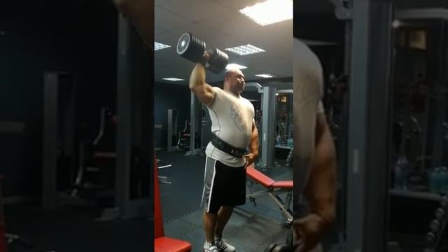 СТРОГИЙ ЖИМ ГАНТЕЛИ 60 КГ! ИГОРЬ ПЕДАН. ONE-HAND 60 KG DUMBBELL STRICT PRESS. IGOR PEDAN.