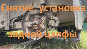 Снятие, установка задней цапфы (ступицы), датчика ABS, тормозного диска. Ситроен / Пежо