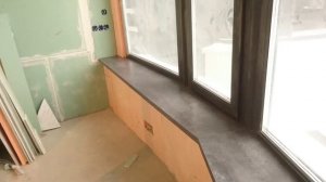 Эркерный подоконник из столешницы ДСП