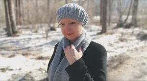 Вяжем шарф резинкой 1*1