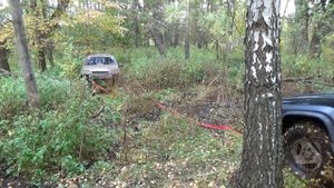 ГАЗ-69 на 35х колёсах, Jeep Cherokee, УАЗ, Нива, Шевик, Nissan Patrol по грязи