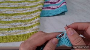 УЗОР СПИЦАМИ СО СНЯТЫМИ ПЕТЛЯМИ. ОЧЕНЬ ЛЁГКИЙ И КРАСИВЫЙ.